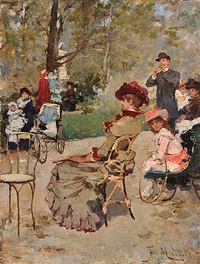 luxembourg gardens, paris by francisco miralles y galup