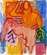 nude with leg up by robert de niro, sr.