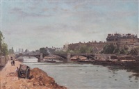 La Seine au Pont Solferino by Stanislas Lépine