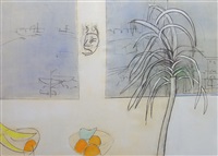 Mask and Bananas and Oranges, ca. 1975–1980