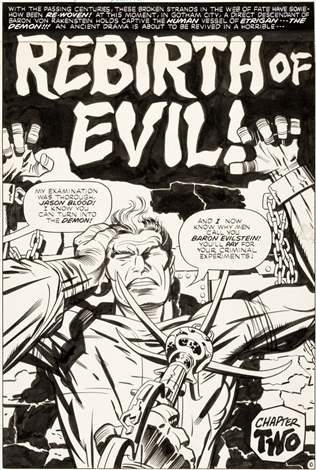 Jack Kirby And Mike Royer The Demon 12 Splash Page 6 Original Art By Jack Kirby And Mike Royer On Artnet