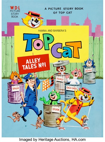 Hanna Barberas Top Cat Alley Tales 1 Cover Original Art Hanna