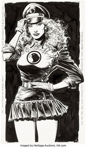 Brian Bolland - Lady Blackhawk San Diego Comic Con Illustration ...