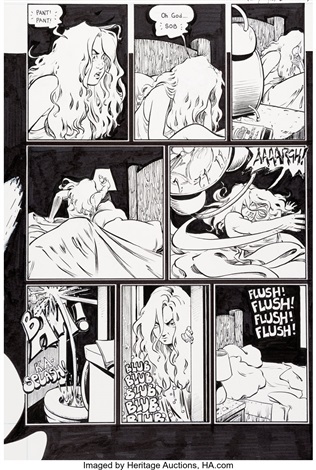 Terry Moore Strangers In Paradise V22 Story Page 5 Katchoo Original Art Abstract Studio 1994 By Terry Moore On Artnet