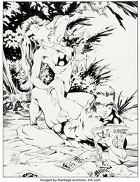 Carlos Pacheco Marvel Swimsuit Special #4..., 1995