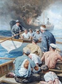 Battle at Sea by Anton Otto Fischer