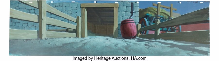 Charlottes Web I Can Talk Production Pan Background Hanna-Barbera, 1973