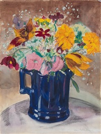 Still Life with Blue Pitcher by Jane Freilicher