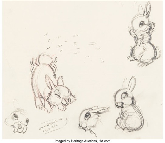 thumper bambi concept art