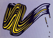 Brushstroke by Roy Lichtenstein