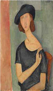Jeanne Hébuterne (Au chapeau) by Amedeo Modigliani