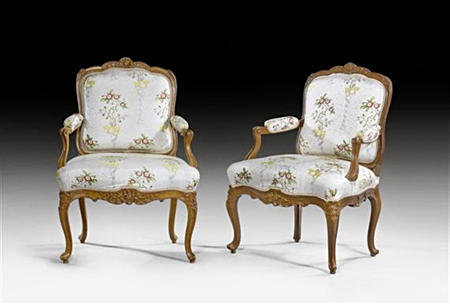 Pair of Louis XV chairs Pair of Louis XV chairs