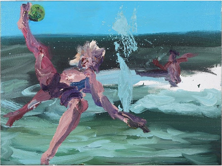 Ballspiel am Meer by Rainer Fetting Ballspiel am Meer by Rainer Fetting