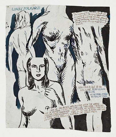 No Title (Unretouched. The curves) by Raymond Pettibon No Title (Unretouched. The curves) by Raymond Pettibon