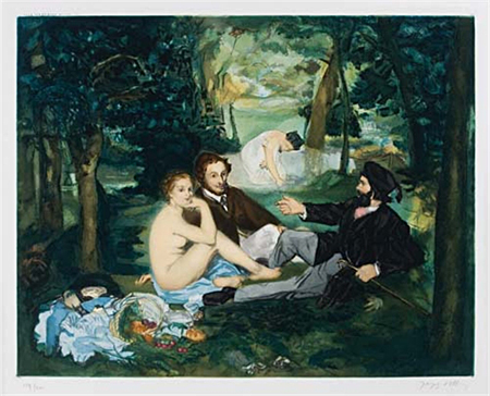 After Édouard Manet, Dejeuner sur l'Herbe, 1929 Dejeuner sur l'Herbe After Édouard Manet