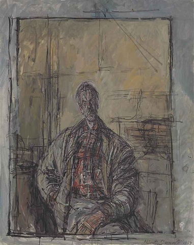 Diego en chemise ecossaise by Alberto Giacometti Diego en chemise ecossaise by Alberto Giacometti