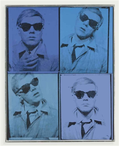 Self-portrait in 4 parts by Andy Warhol Self-portrait in 4 parts by Andy Warhol