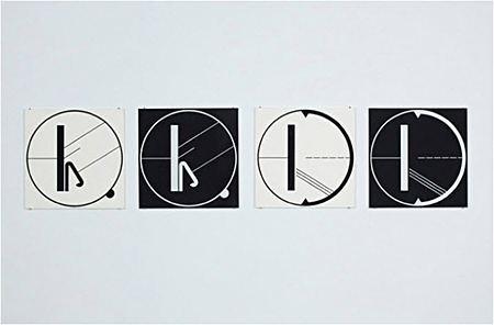 Untitled (2x2 seriography set) by Manfred Mohr Untitled (2x2 seriography set) by Manfred Mohr