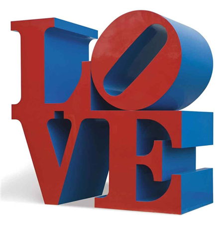 Love red/blue by Robert Indiana Love red/blue by Robert Indiana