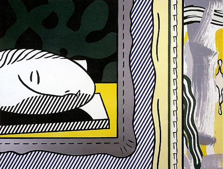 Two Paintings: Sleeping Muse by Roy Lichtenstein Two Paintings: Sleeping Muse by Roy Lichtenstein
