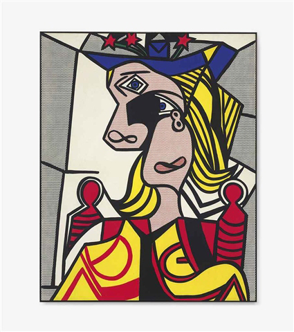Woman with Flowered Hat by Roy Lichtenstein Woman with Flowered Hat by Roy Lichtenstein