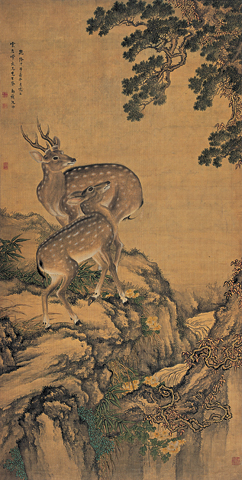 Two deer by Shen Quan Two deer by Shen Quan