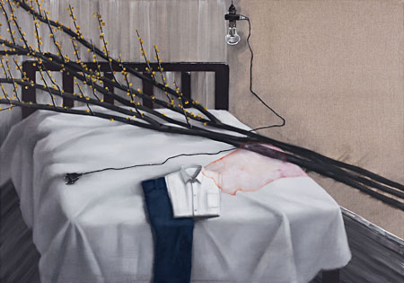 White Shirt and Blue Trousers by Zhang Xiaogang