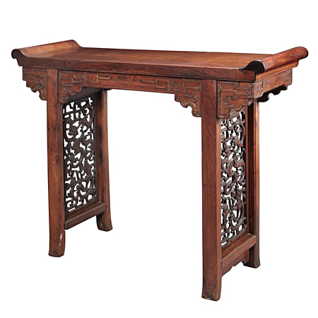 Chinese Huanghuali Trestle-Leg Table Chinese Huanghuali Trestle-Leg Table