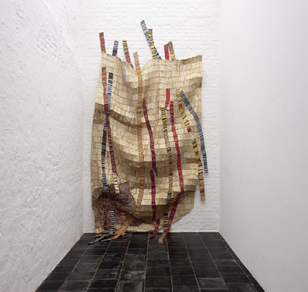 El Anatsui, Hesitant Rivers, 2012