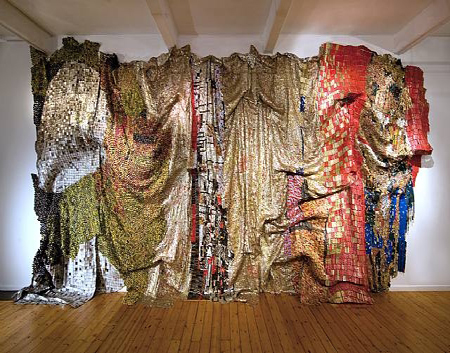 El Anatsui, In the World, But don’t know the World?, 2009