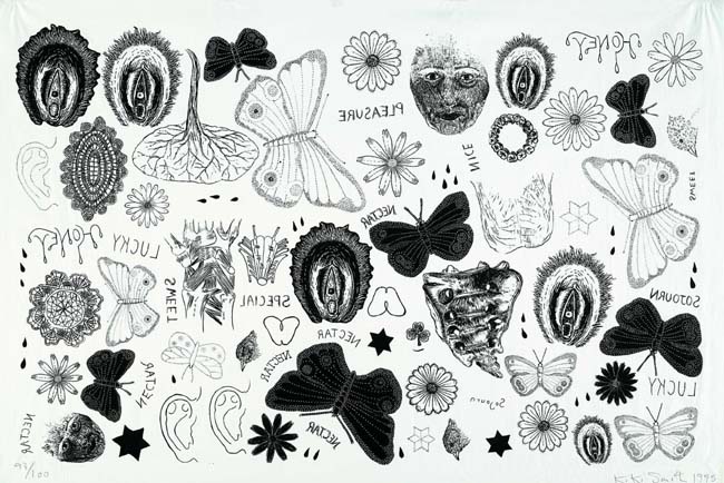 Tattoo Print 1995. Screenprint on machine-made prints Tattoo Print 1995. Screenprint on machine-made prints