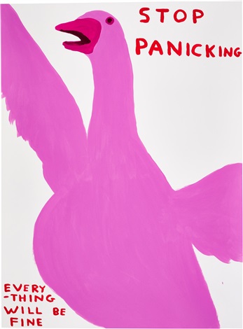 Stop Panicking by David Shrigley on artnet