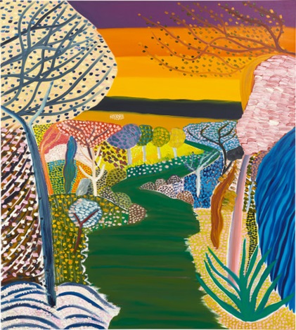 River at Dusk, Matthew Wong, 2018