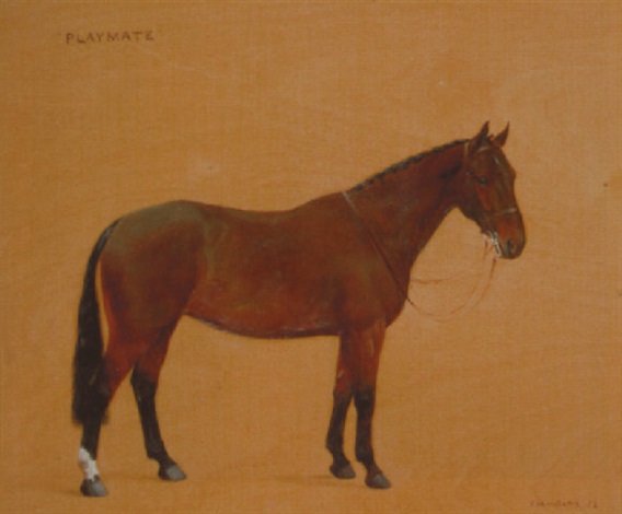 Playmate, a brown hunter by Frances Mabel Hollams on artnet