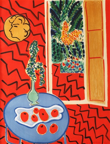 Henri Matisse、INTERIEUR ROUGE、希少高級画集画 Intérieur Rouge by Henri Matisse on artnet