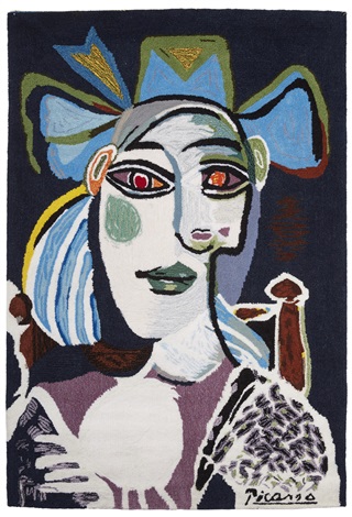 Buste de femme au chapeau bleu by Pablo Picasso on artnet