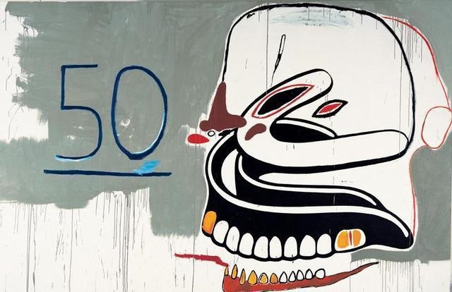 Untitled - 50 dentures by Jean-Michel Basquiat and Andy