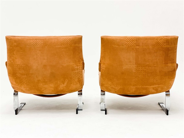 PAIR OF SAPORITI ITALIA ONDA LOUNGE CHAIRS by Giovanni Offredi on