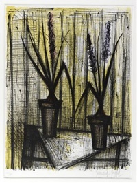 ベルナール・ビュフェ、TROIS JACINTHES DANS UN VASE