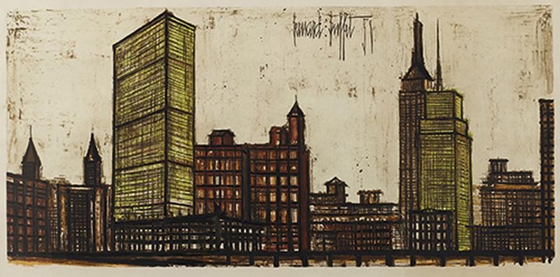 Skyline of New York by Bernard Buffet on artnet