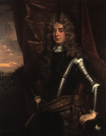 Portrait of John, 3rd Lord Poulett, wearing armour by Godfrey Kneller