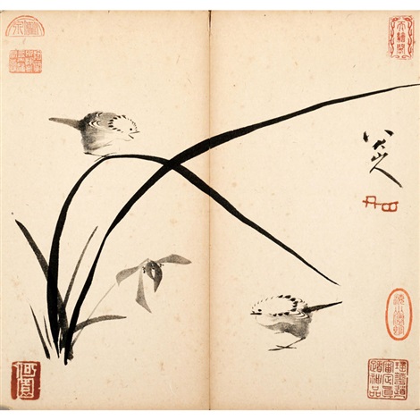 八大山人(花鸟篇中国好丹青大师册页精品复制)Bada Shanren