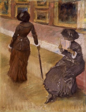 Au musée du Louvre Miss Cassatt by Edgar Degas on artnet