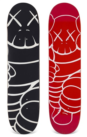 Kaws hot sale supreme skateboard