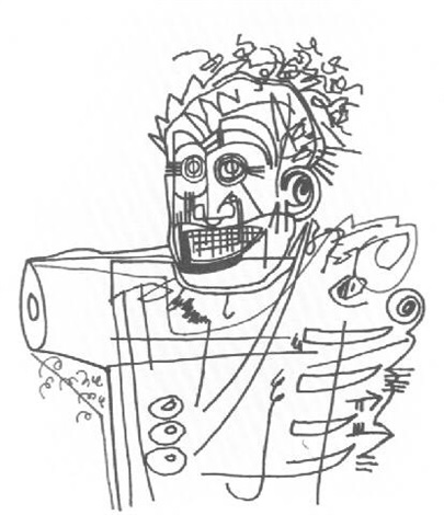 Portrait dhomme by Jean-Michel Basquiat on artnet