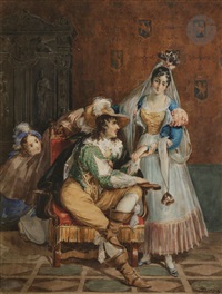 Achille Jacques Artnet Devéria Marie Jean DEVERIA ACHILLE ET TWO