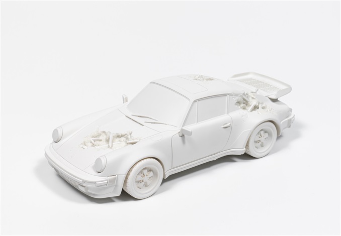 daniel arsham eroded 911 turbo figure white