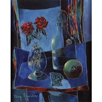 トニー・アゴステニ Tony Agostini 「アトリエノ隅」　油彩 フランス トニー・アゴステニ Tony Agostini 「アトリエノ隅」 油彩 フランス