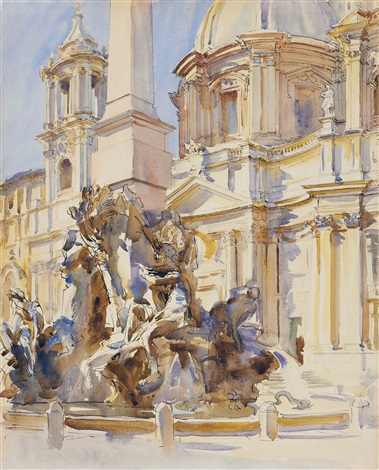 Piazza Navona, Rome by John Singer Sargent on artnet