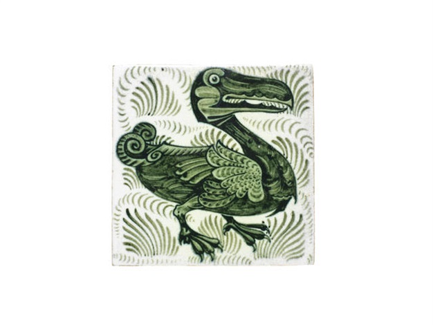 Tile with Dodo by William de Morgan on artnet